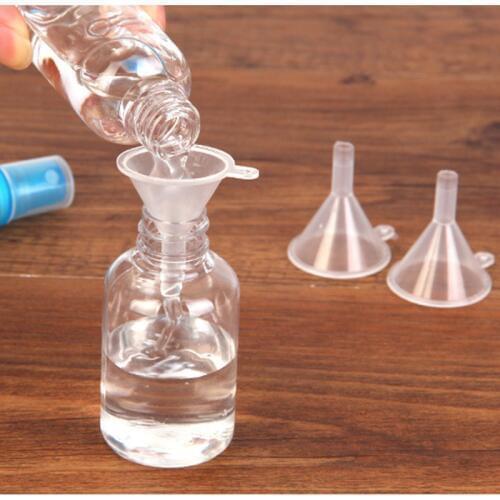 10pcs/lot Hot Filling Empty Bottle Packing Tool For Travel Plastic Mini Small Funnels For Perfume Liquid Essential Oil Splitter