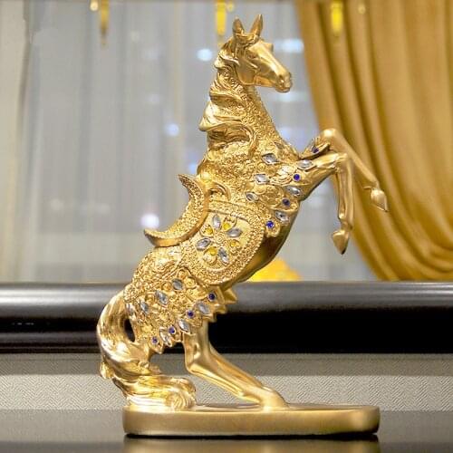 RETRO LUCKY HORSE ORNAMENTS CREATIVE OFFICE FURNISHINGS GIFT WINE CABINET STATUE STUDY ROOM FIGURE HOME DECOR HORSE LUCKY GIFTS
