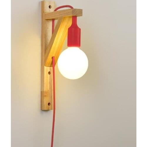 Nordice lustres crystal bedroom light led rope dining room bedside bedroom bedroom lamp lampara pared wall lamp