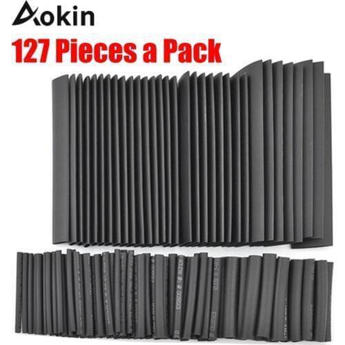 Shrinking Heat Shrink Tube 127 Pcs Colorful 2:1 Polyolefin Tubing 127pcs Sleeve Wrap Wire Set Tubing Wrap Sleeve Assorted 7 Size