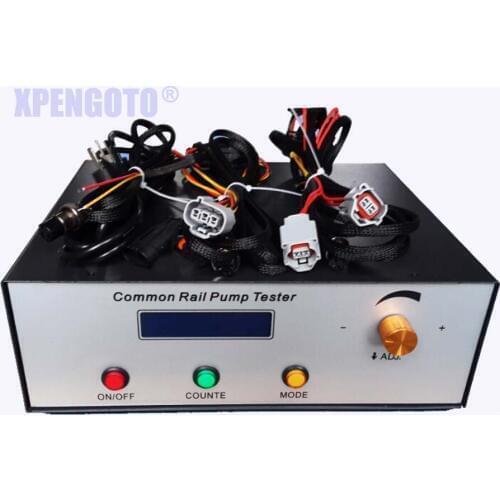Pressure common rail pump tester measures and controls rail pressure & supports common rail pumps such as Carter, DELPHI and HP0