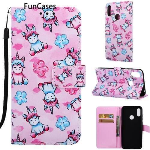 Y6 2019 Baby Cases Girly For telefon Huawei Honor 8A PU Leather Phone Bag Huawei estojo Honor Play 8A Y6 2019 Carcasas Movil