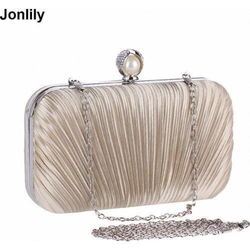 Women clutch bags diamonds finger ring ladies vintage evening bags crystal wedding bridal handbags purse bags LI-305