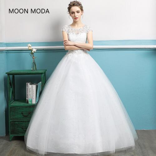 Lace Princess wedding dresses 2020 bride dresses plus size ball gowns muslim wedding gowns elegant a line vestidos de novia