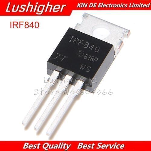 10pcs IRF840 TO-220 IRF840PBF TO220 MOSFET N-channel 8A 500V New Original