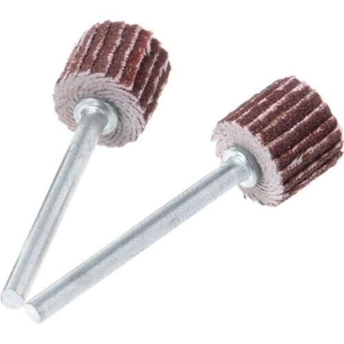 12pcs 240 Grit Sanding Flap Wheel Sand Paper Dremel Rotary Die Grinder Drill Bit