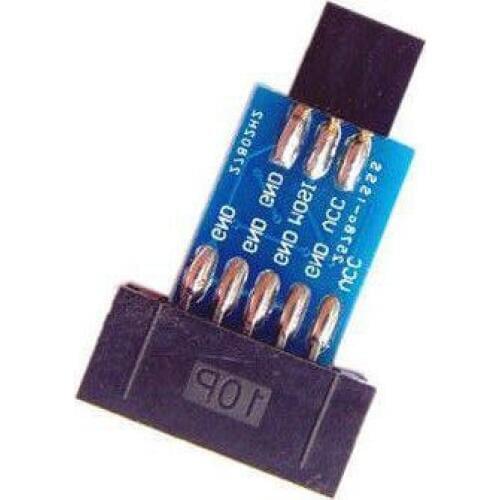 2PCS 10Pin Convert To Standard 6 Pin Adapter Board For ATMEL STK500 AVRISP USBASP