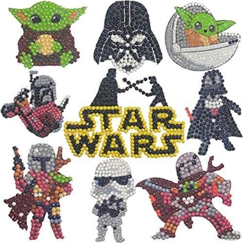 5dDIY kids diamond painting sticker kit diamond art mosaic stickers set by digital craft for kids boys and girls