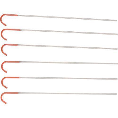 6pcs Outdoor Titanium Tents Pegs Stake Nail Hook For Camping