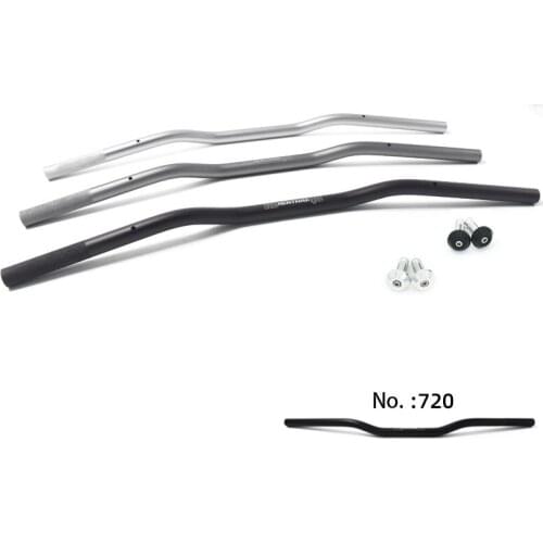 730MM 22MM Vintage Motorcycle Lower Handle bar 6061 Aluminum Alloy Flat low Handle bar tracker scrambler