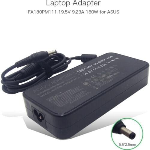 19.5V 9.23A 180W AC Adapte For ASUS FA180PM111 ADP-180MB F ROG G750JZ-DS Gaming Laptop Notebook PC Power Supply