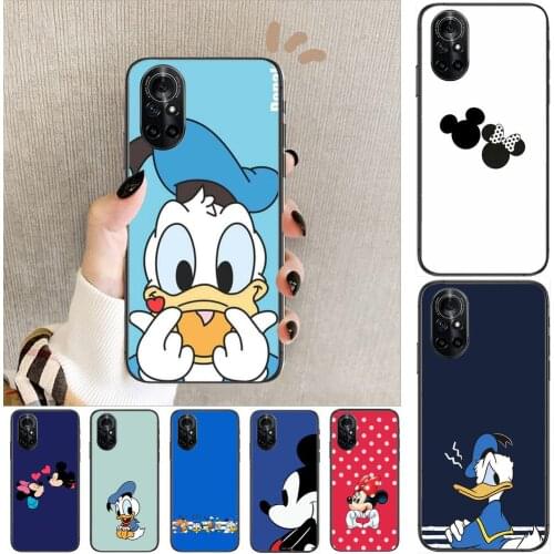 Lovely cartoon phone cover case disney Clear Phone Case For Huawei Honor 20 10 9 8A 7 5T X Pro Lite 5G Black Etui Coque Hoesje