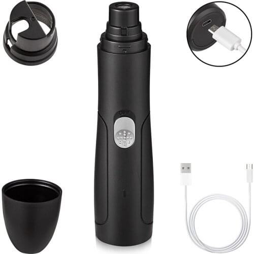 USB Pet Nail Sharpener Clippers Dog Puppy Kitty Automatic Manicure Cleaner Nail Polisher Electric Grinder Pet Supplies