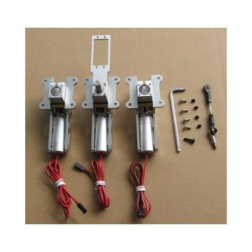JP Retracting seat metal electric landing gear set traction wheel brake for Less than 17KG-30KG fixed-wing aircraft