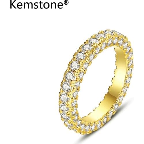 Кольца с фианитами для женщин Kemstone China At AliExpress