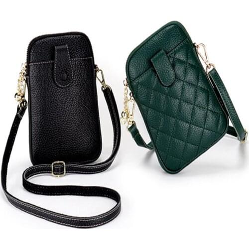 Sisters Confidential Cosmetic Satchels All-Match Mobile Lipstick Designer Shoulder Handbags Leather Hand Small Crossbody Bags