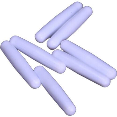 C10x40mm laboratory Magnetic Stirrer Mixer Stir Bars without Pivot Ring Plain Stirring white Spinbars,Pack of 5pcs