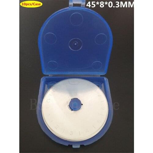 45mm Rotary Cutter Blades (PACK OF 50) SKS-7 Carbide Tool Steel, Fits Olfa and more! Perfect blade for Fabric, Quilting