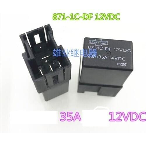 HOT NEW 12V relay 871-1C-DF 12VDC 871-1C-DF-12VDC 8711CDF 12V 12VDC DC12V 20A/35A 8PIN