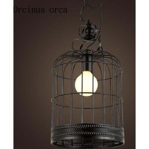 American country style industrial wind birdcage chandelier cafe restaurant bar new classical retro Chandelier free shipping