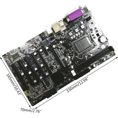 H61 DVR Motherboard LGA 1155 Socket Security Monitoring Mainboard DDR3 1066/1333 P9YE