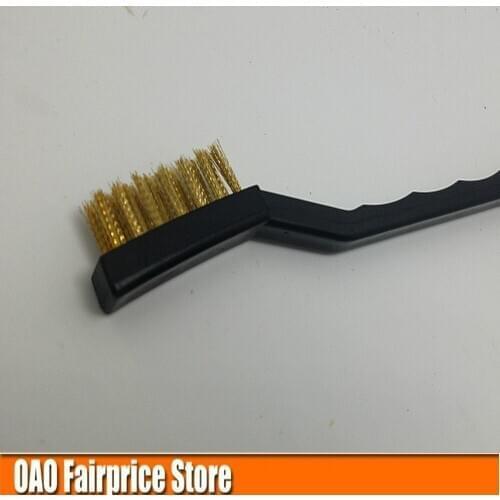 Copper brush,Brass wire brush,Industrial toothbrush, car cleaning, descaling brush, Clear rust,cleaning the gap,Cleaning rust