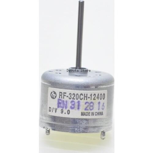 Mabuchi Micro DC Motor RF-320CH-12400 3.0V-9.0V DC DIY CD Fan Model 9V 22MM Shaft Motor