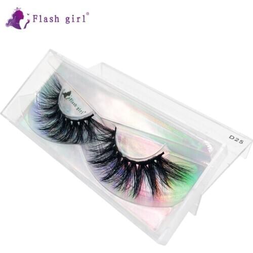 New Hot Sale 1 Pair 3D Mink Eyelashes High Volume Natural Thick Long Fake Eye Lashes Cruelty Free Reusable False Eyelashes D25