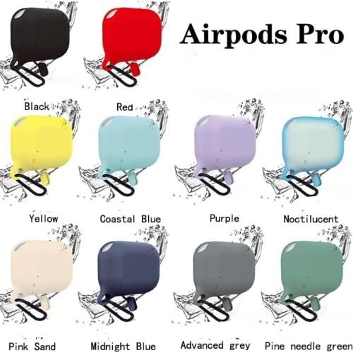 New Silicone Waterproof Case for Airpods Pro Wireless Bluetooth Headset Anti-Autumn Smart Earphone Accessories Protective Case