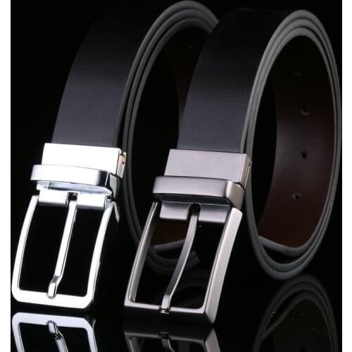 Mens Belt Genuine Leather Fashion Retro Belts High Quality Luxury Brand Man Alloy Buckle Casual Jeans Belt