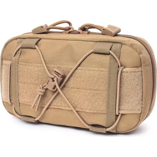 Tactical Pouch Compact Waterproof Molle EDC Utility Pouch Waist Bag with Adjustable Shoulder Strap Military Medical Supplies Bag