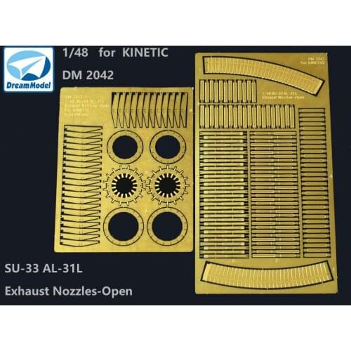 Dreammodel 2042 1/48 Exhaust Nozzel-Open for SU-33 for KINETIC