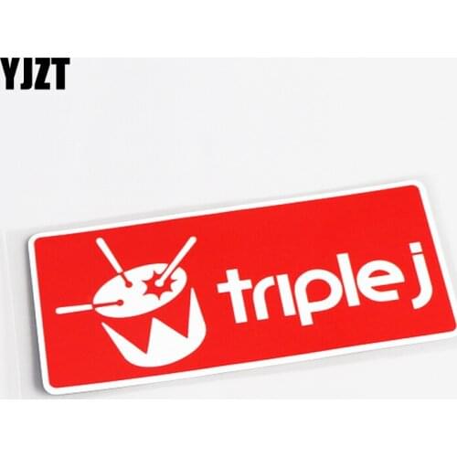 YJZT 14.1CM*6.1CM Fashion Fun Decoration Car Sticker Decal PVC Accessories 13-0525