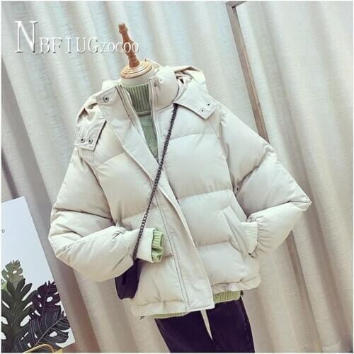 2020 Winter New Korean Short Style Women Parkas Padded Bf Bread Female Coat