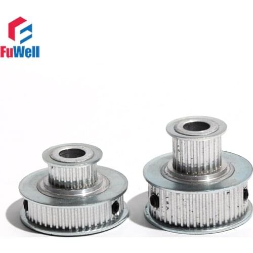 2GT Timing Pulley 24T 48T 8/10mm Bore Double Head Gear Belt Pulley Aluminum Alloy GT2 24Teeth 48Teeth Transmisson Pulley