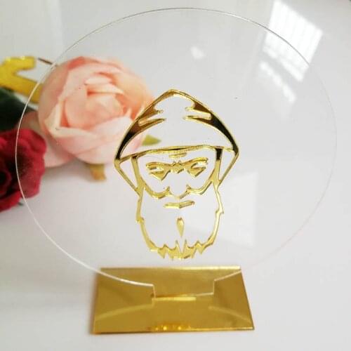 10pcs 10cm Acrylic Saint Charbel God Bless of The Lords Prayer Christening & Baptism Decor