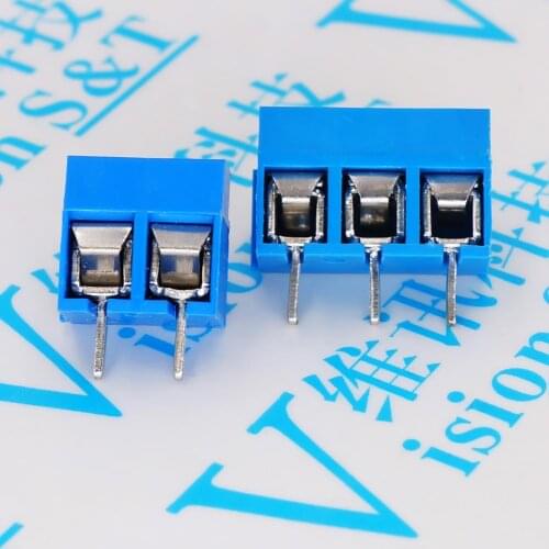 10pcs KF301-5.0-2P KF301-3P Pitch 5.0mm KF301-2P Straight Pin PCB 2 Pin 3 Pin Screw Terminal Block Connector