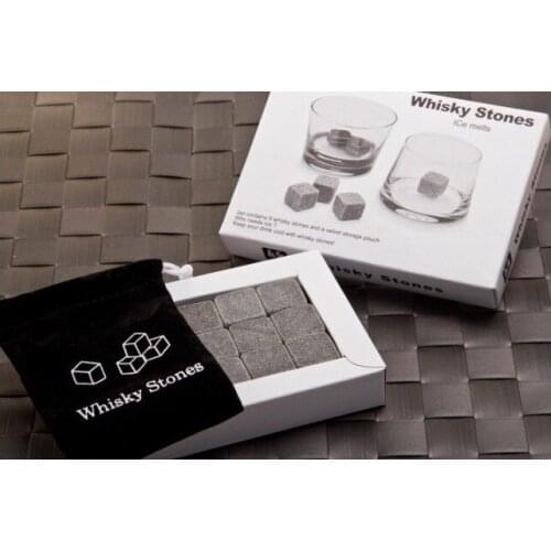 2016 NEW WHISKEY STONES,WHISKY ROCKS SET OF 9,DRINK COOLING ICE MELTS, FREE SHIPPING