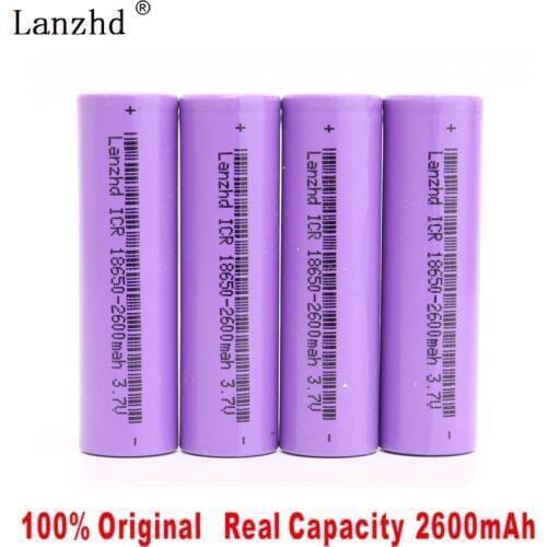 4PCS 2019 NEW 18650 batteries 3.7V Rechargeable 18650 Battery for Tools laser pointer ICR18650 lithium ion for samsung 18650 Li