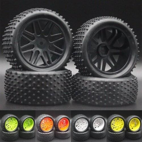4PCS/SET Off-Road Tires Wheel Rim Tyres 85MM For Buggy Short Truck Flying Nanda HPI HSP 94106 94166 94107 94170 94177 66020-40