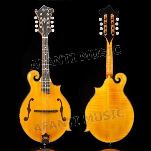Afanti Solid Spruce top / Solid Flamed Maple Back & Sides / Afanti F Mandolin (AMD-719)