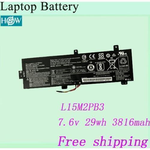 Hot sale black notebook Battery For Lenovo L15L2PB4 L15L2PB5 L15M2PB5 L15C2PB5 L15M2PB3