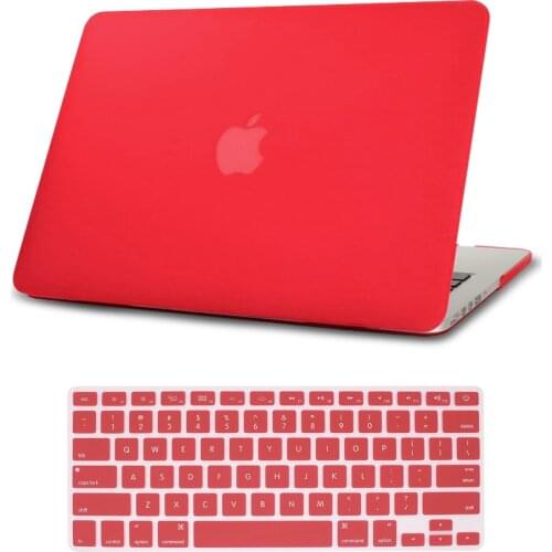 For Apple MacBook Air 13/11/MacBook Pro 13/15 Inch Laptop Case Solid Color Protective Shell + Keyboard Cover