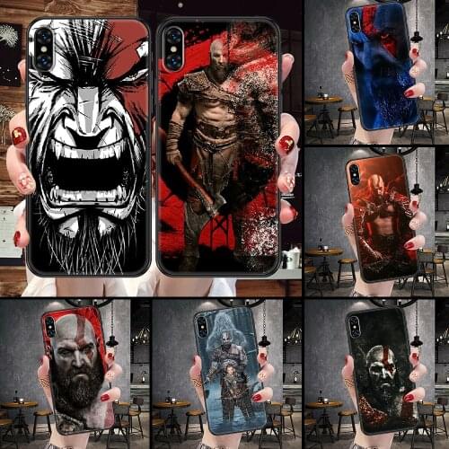 Game GOD OF WAR Phone Case For iphone 5 5S SE 2 6 6S 7 8 11 12 Mini Plus X XS XR Pro Max black painting funda silicone bumper