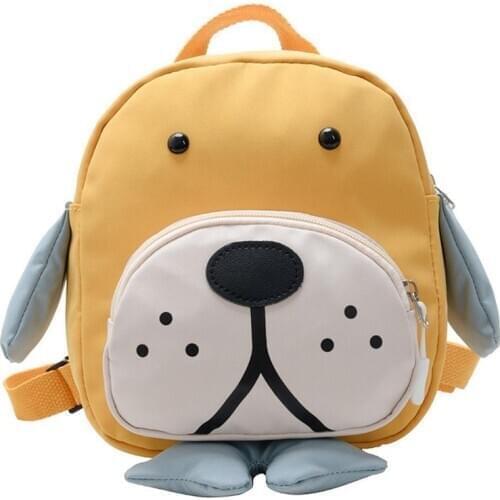 Cartoon Dog Kindergarten Toddler Children Zip Closure Backpack School Bag Pouch Cartoon Dog Shape Children Backpack
