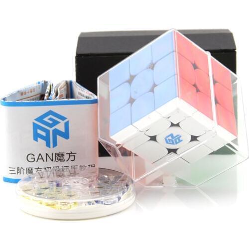 Gan 354 M Magnetic puzzle magic speed cube 3x3 sticker less professional Gan354 magnets speed cubo magico 354M toys for children