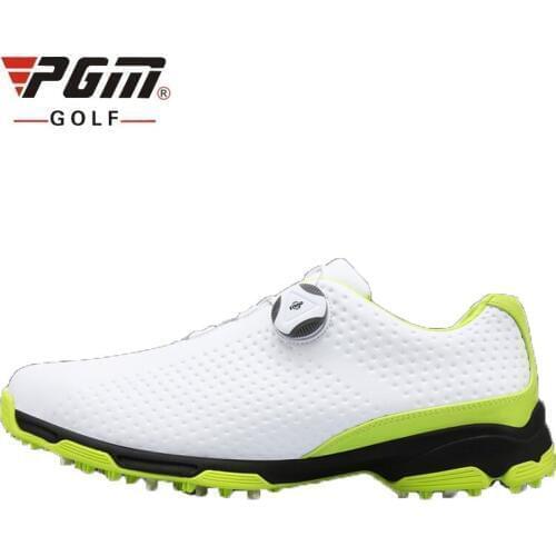 PGM Sneakers Sports Golf Shoes Men Waterproof Non-Slip Swivel Double Patent Rotating Shoelaces 3D Printing Shoes A958