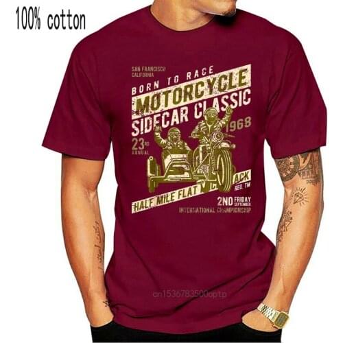 Motorcycle Shirt Sidecar Motorcycle Racing 1968 Vintage unisex men women t shirt
