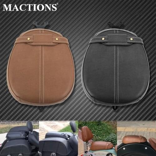 Motorcycle Rear Passenger Pillion Cushion Pad Leather Seat Black/Brown For Indian Scout Sixty 2016-2020 Scout 2015-2019 2020