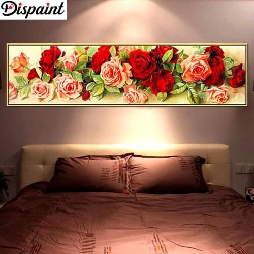 Dispaint 100% Full Square/Round Drill 5D DIY Diamond Painting "Rose flower" 3D Embroidery Cross Stitch 5D Home Decor Gift BK